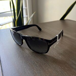 Tom Ford FT0445 Mason Sunglasses, dark Havana/gradient smoke